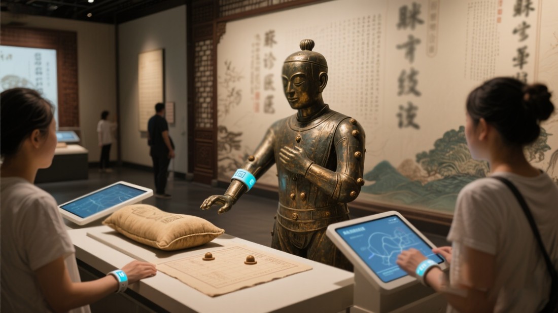 中醫(yī)文化展廳，中醫(yī)展廳