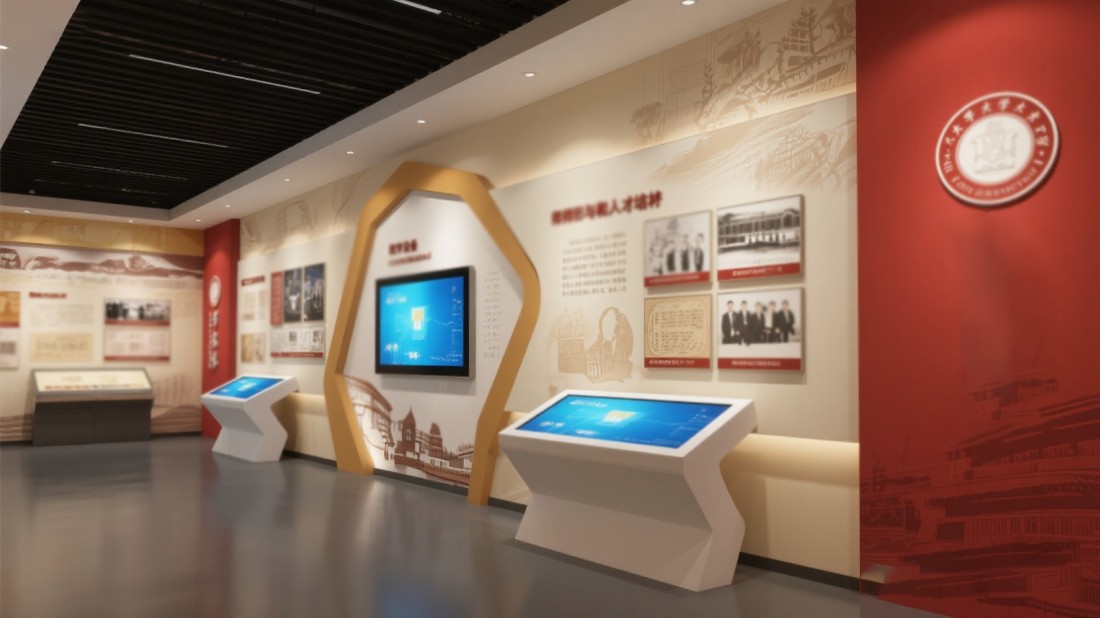現(xiàn)代化校史展覽館設(shè)計效果圖