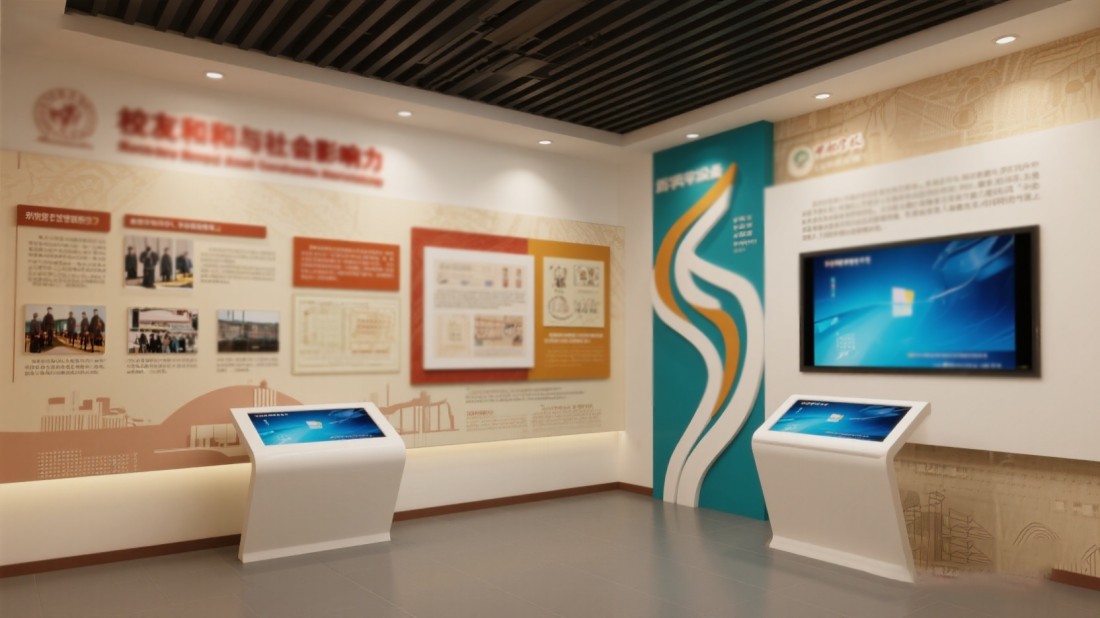 聲光電校史館設(shè)計公司效果圖